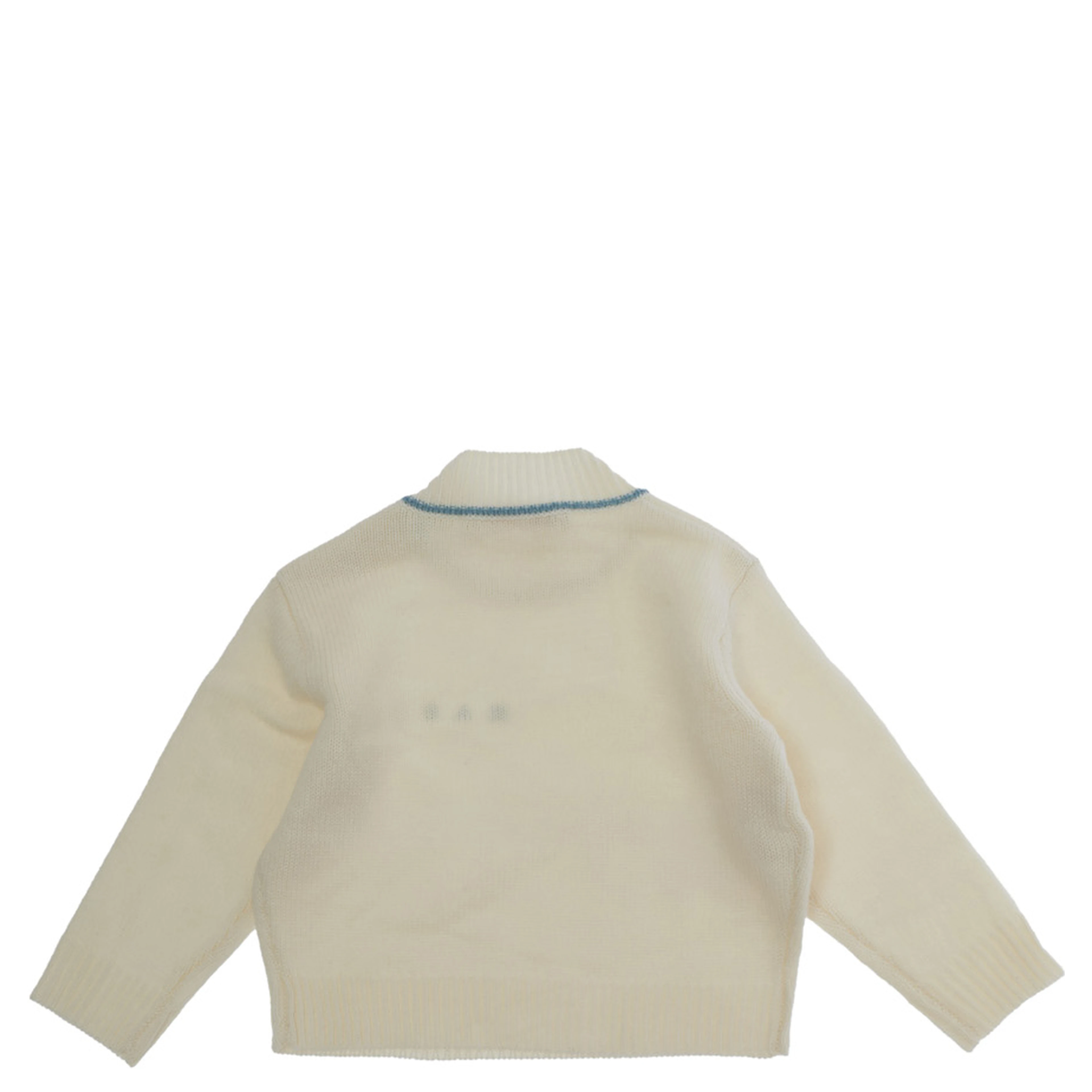 M01875M00X8MK199B0M116 Sweater with V-neck and long sleeves in Wool and Cashmere white for Boy