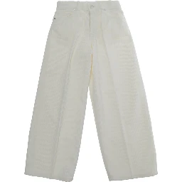 J-GEA OVERCARROT pants with 100% cotton white for boy