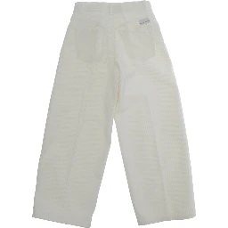J-GEA OVERCARROT pants with 100% cotton white for boy