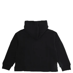 Sweatshirt with round neck and long sleeves in Black Cotton for Girl
