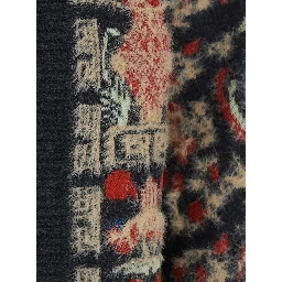 DOUBTLESS Cardigan in mohair with V-neck and long sleeves in multicolor for women
