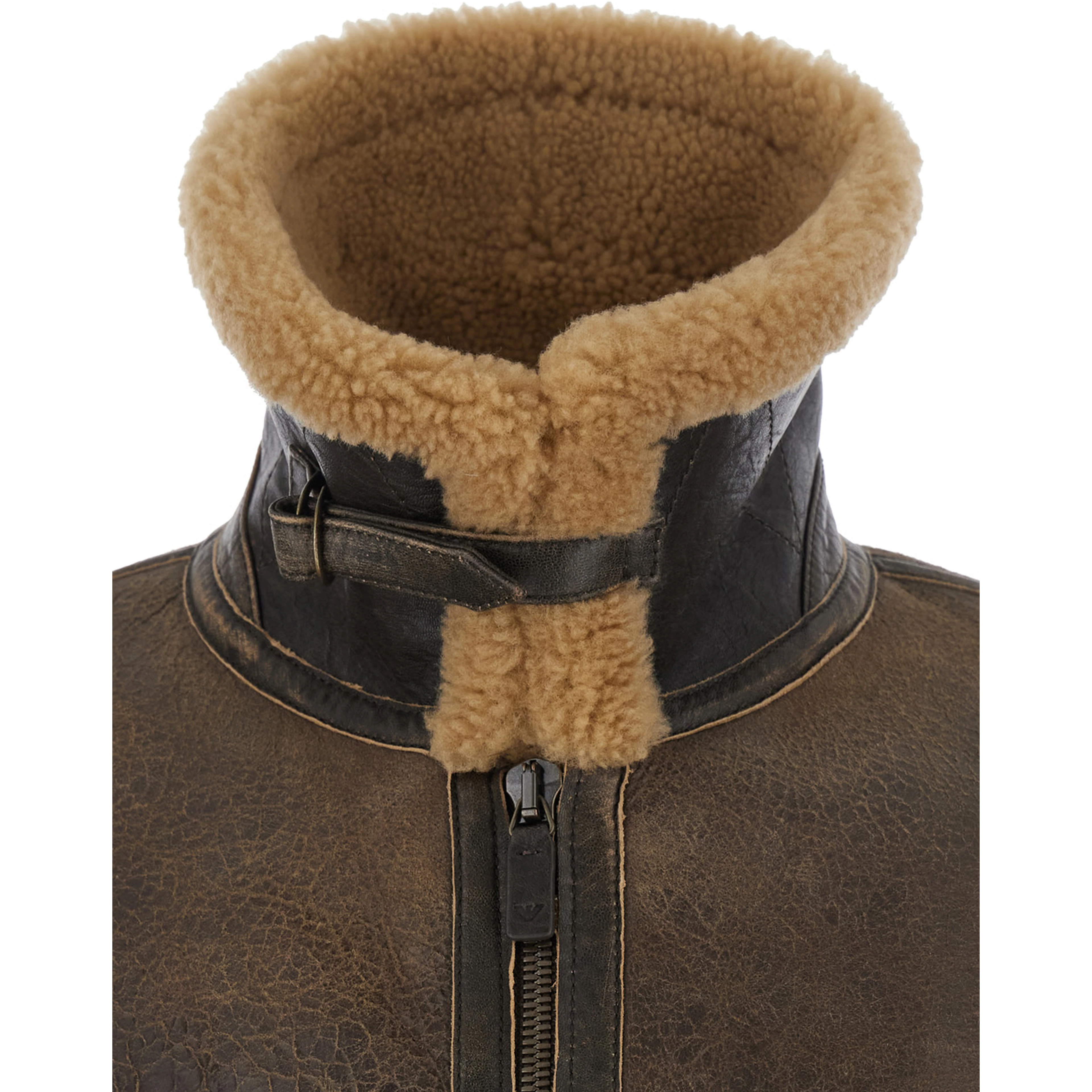 BLOUSON JACLET with beige shearling for men