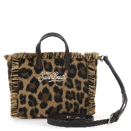 MC2 SAINT BARTH KIDS small bag with shoulder strap in brown Tech Fabric for women