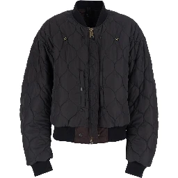 Brown Jacket with Reversible Design and Pocket on the Sleeve in Tech Fabric Women