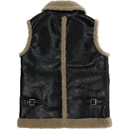 Jacket MM6 MAISON MARGIELA KIDS with patch and front closure in Tech Fabric Black Girl