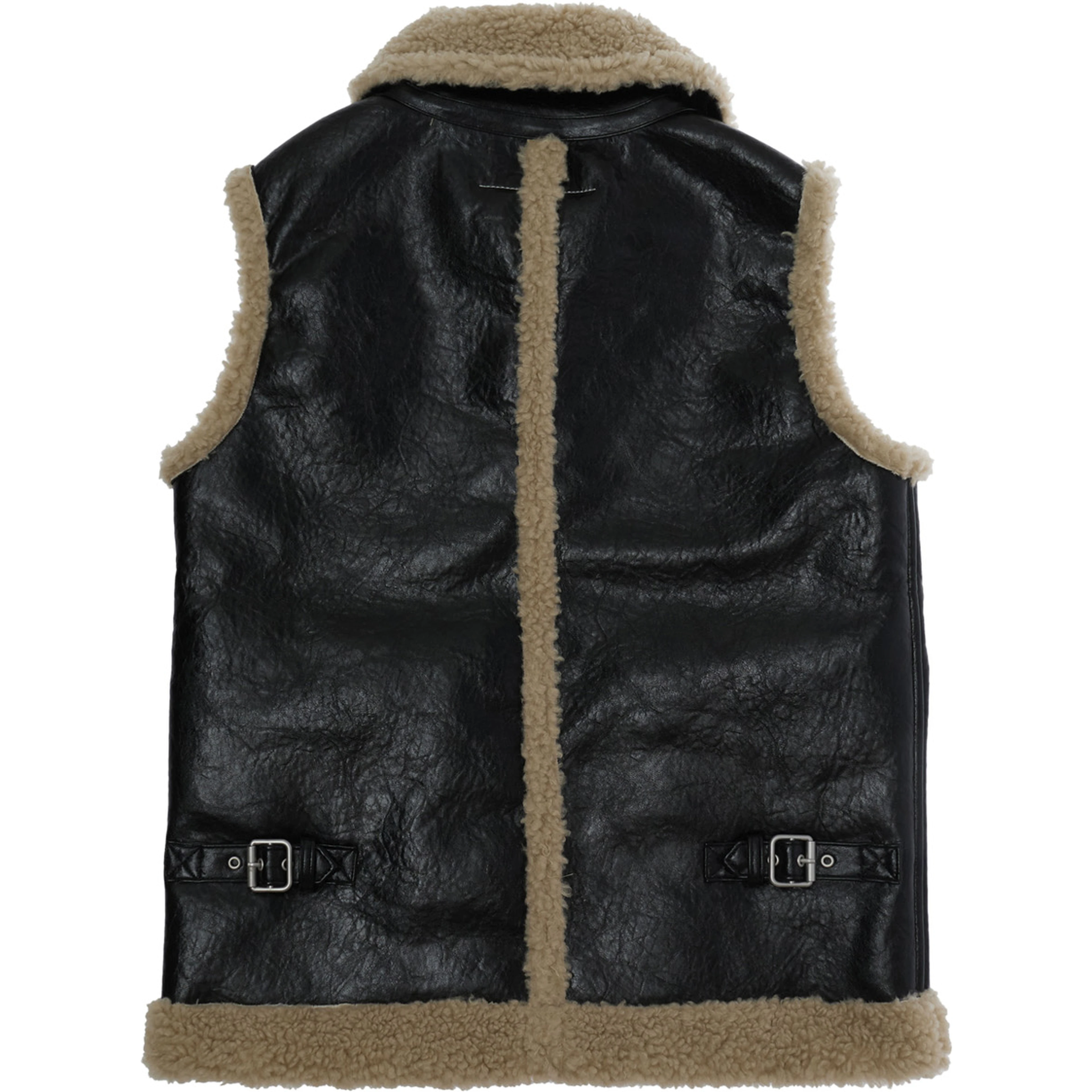 Jacket MM6 MAISON MARGIELA KIDS with patch and front closure in Tech Fabric Black Girl