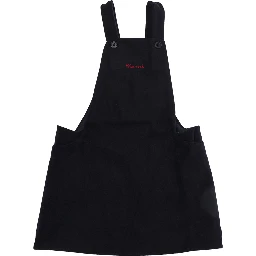 Dress M01847M00XKMD339F0M862 with round neckline and long sleeves in blue wool and polyamide for Girl
