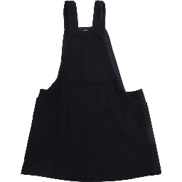 Dress M01847M00XKMD339F0M862 with round neckline and long sleeves in blue wool and polyamide for Girl
