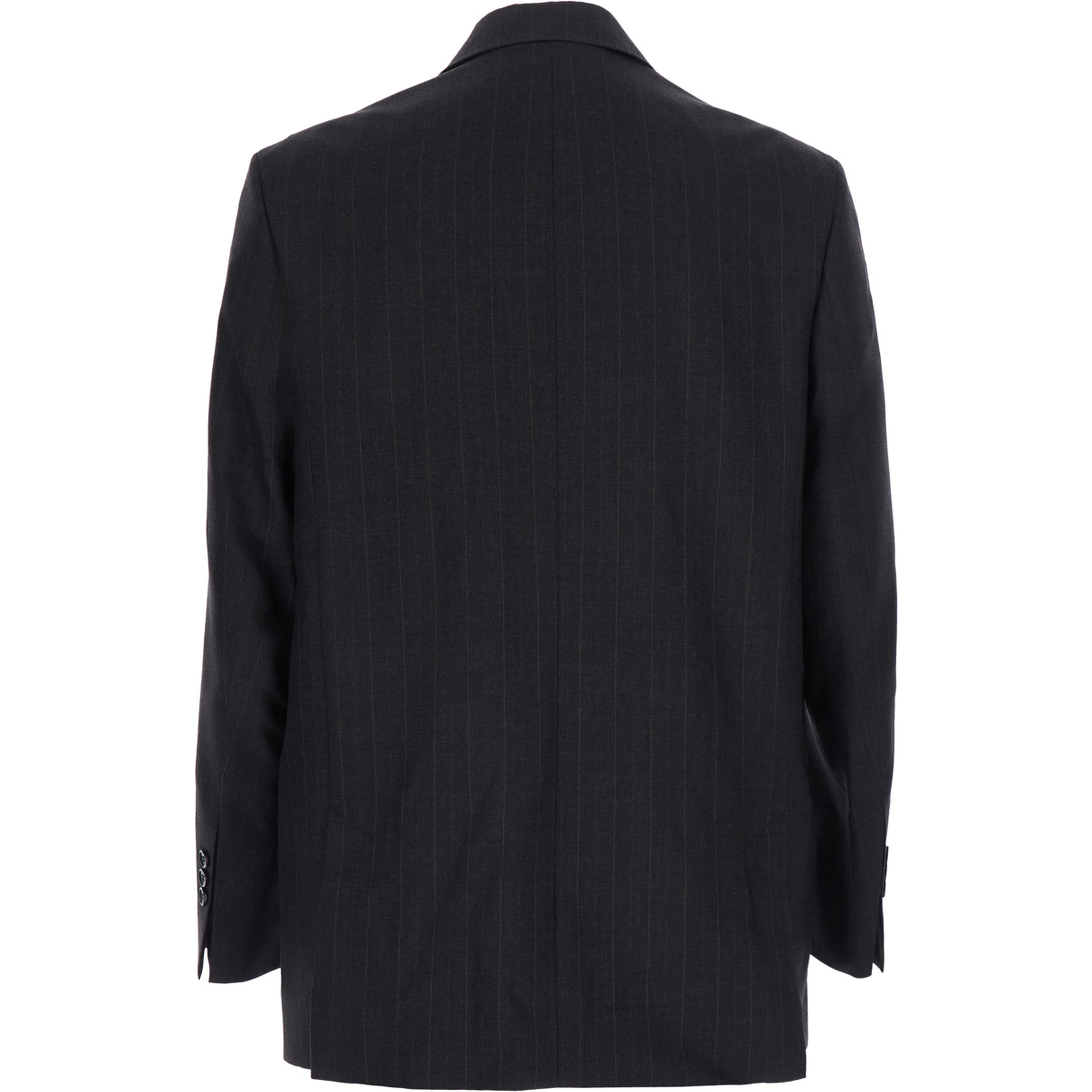 DOUBLE BREASTED BOXY FIT BLAZER with double-breasted and tailoring details in polyester Gray Men