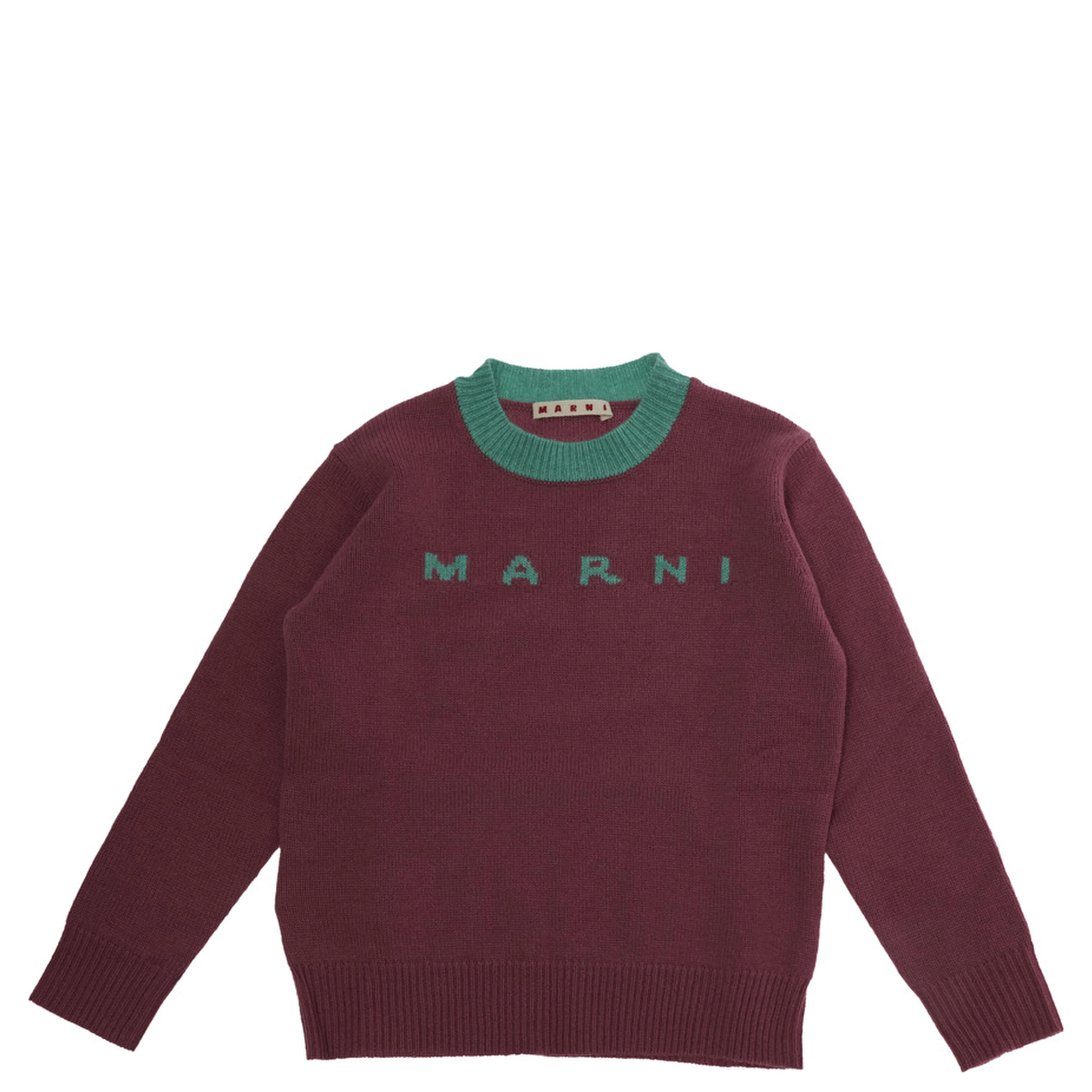 M01214M00MLMK33U0M352 is a long-sleeve sweater with a crew neck made of pink wool and cashmere for Girl