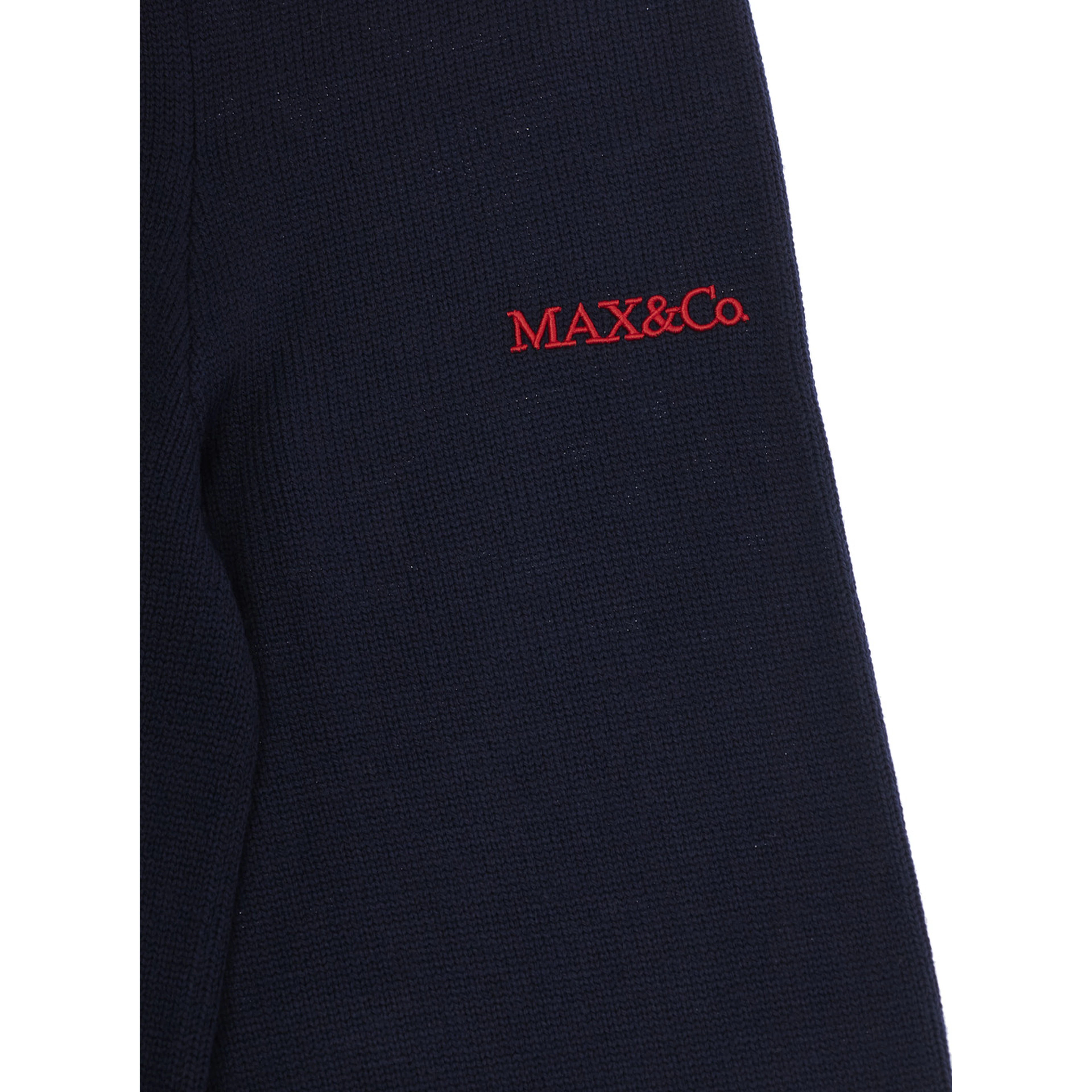 Pants with pockets and ribbed hems in blue wool and acrylic for boy