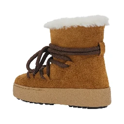 LTRACK SOFIA Ankle Boots with rubber sole and Tech Fabric interior Beige women