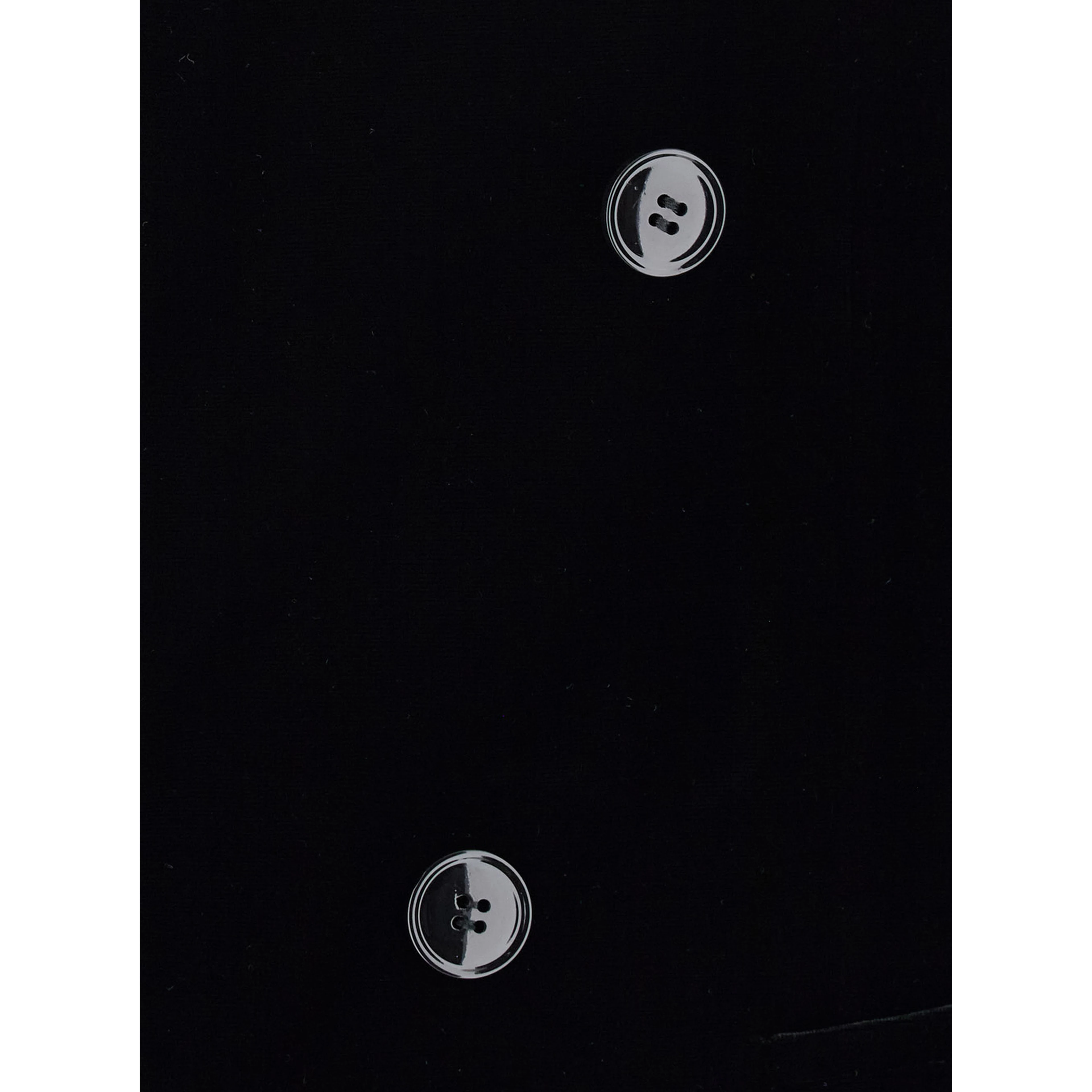Black Jacket without collar with button closure on the front in velvet for men