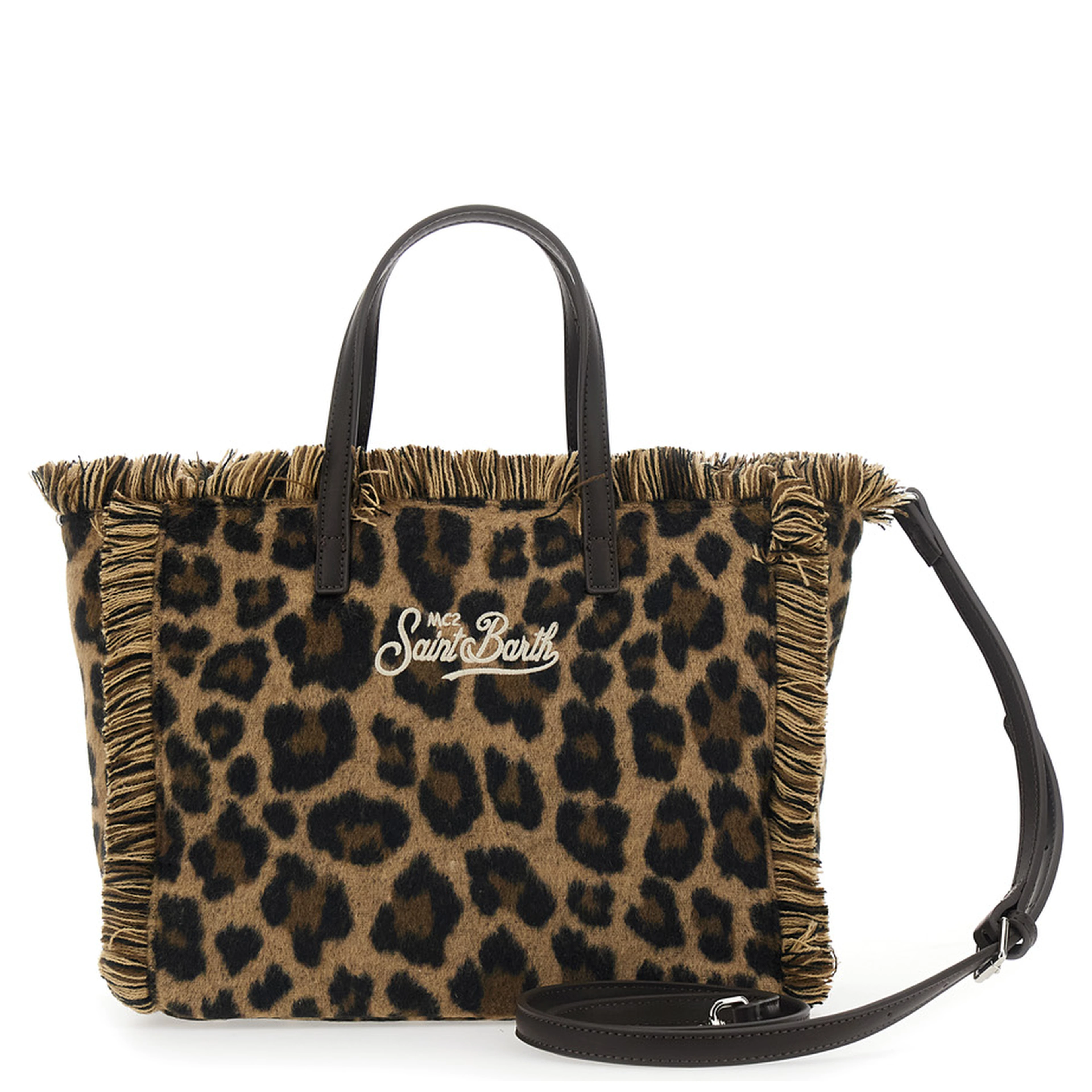 MC2 SAINT BARTH KIDS Handbag with shoulder strap Colette Felt N in brown Tech Fabric for women