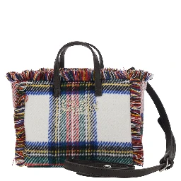 Multicolor handbag with shoulder strap in Tech Fabric for women