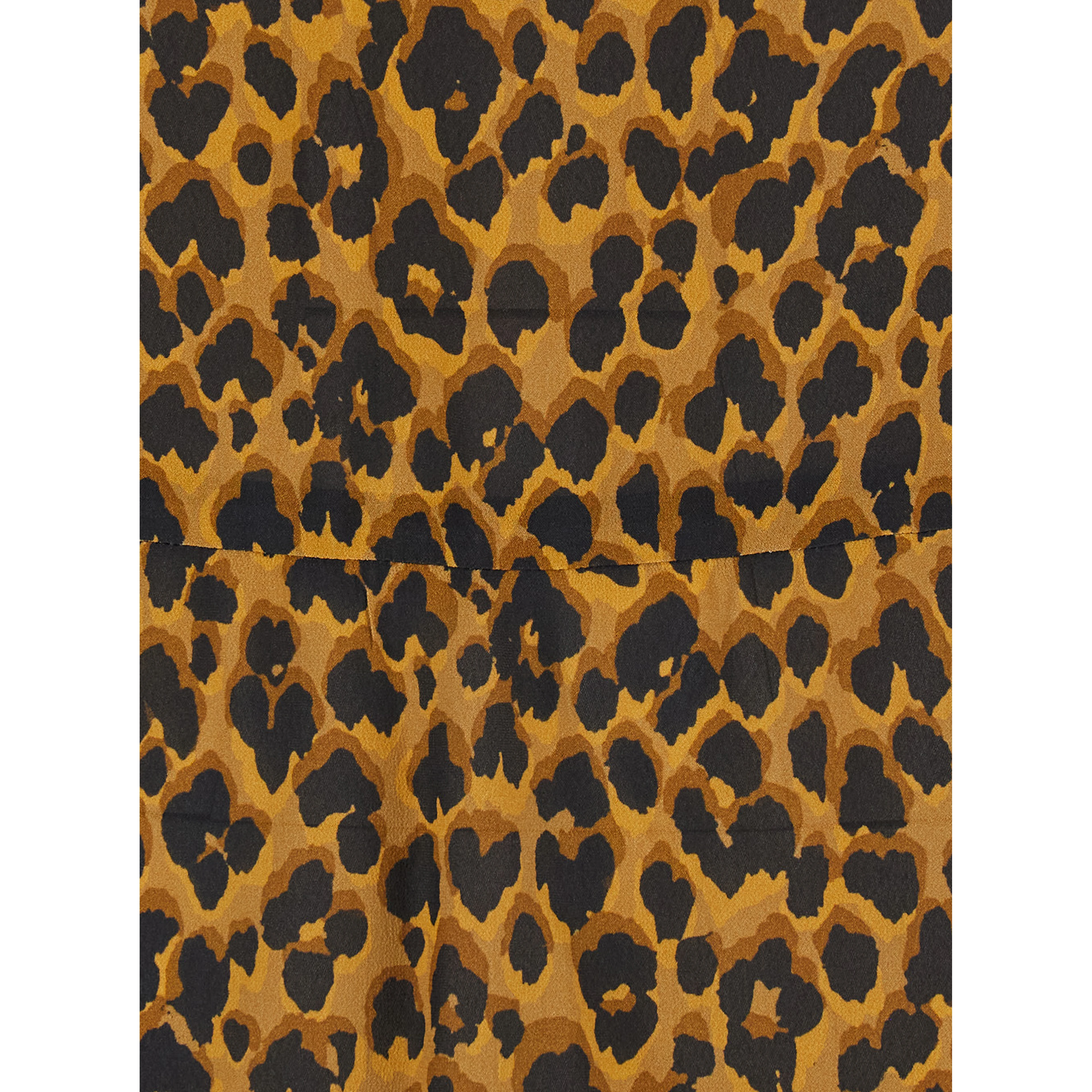 Brown Long dress with all-over animalier motif in Tech Fabric women