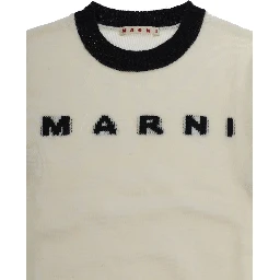 Sweater with round neck and long sleeves in 70% wool and 30% cashmere white for boy