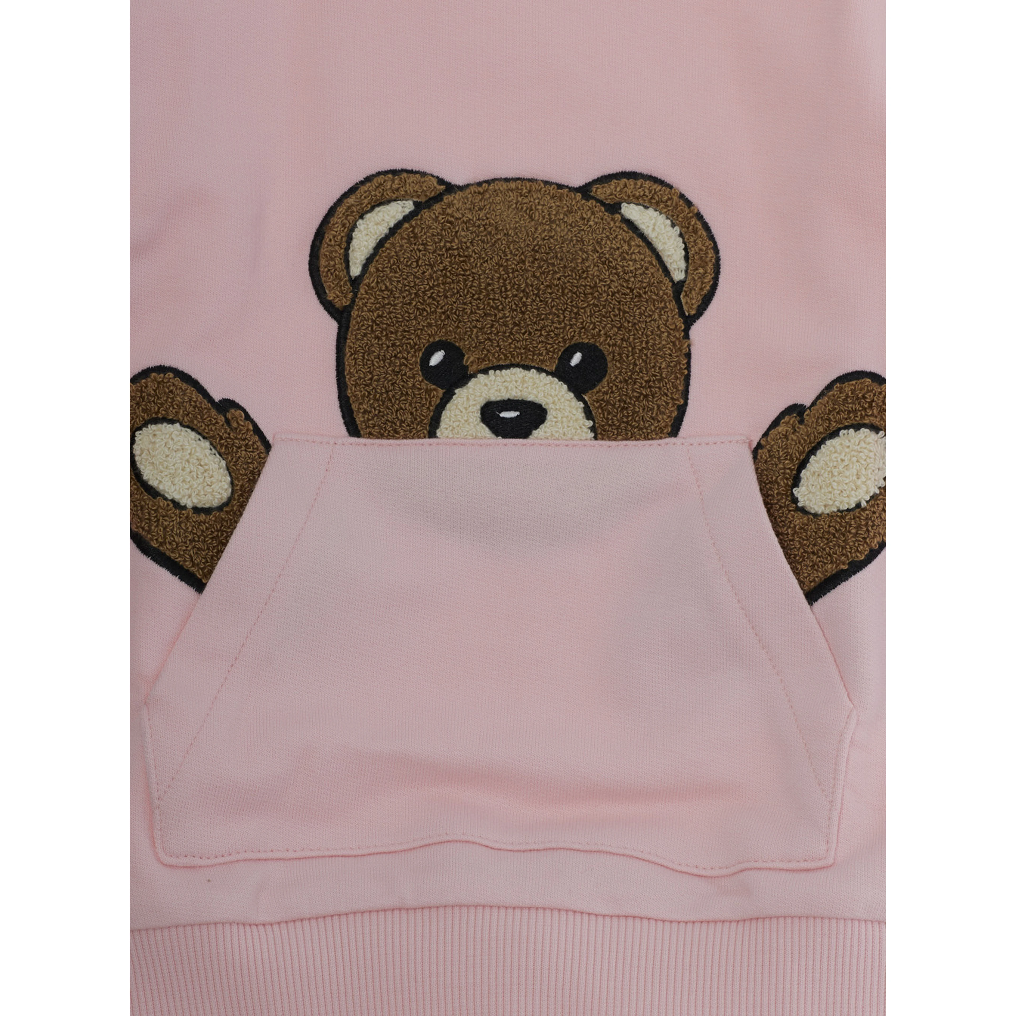 Tracksuit with logo and patch in pink cotton for Girl