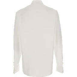 Classic collar white cotton shirt for men