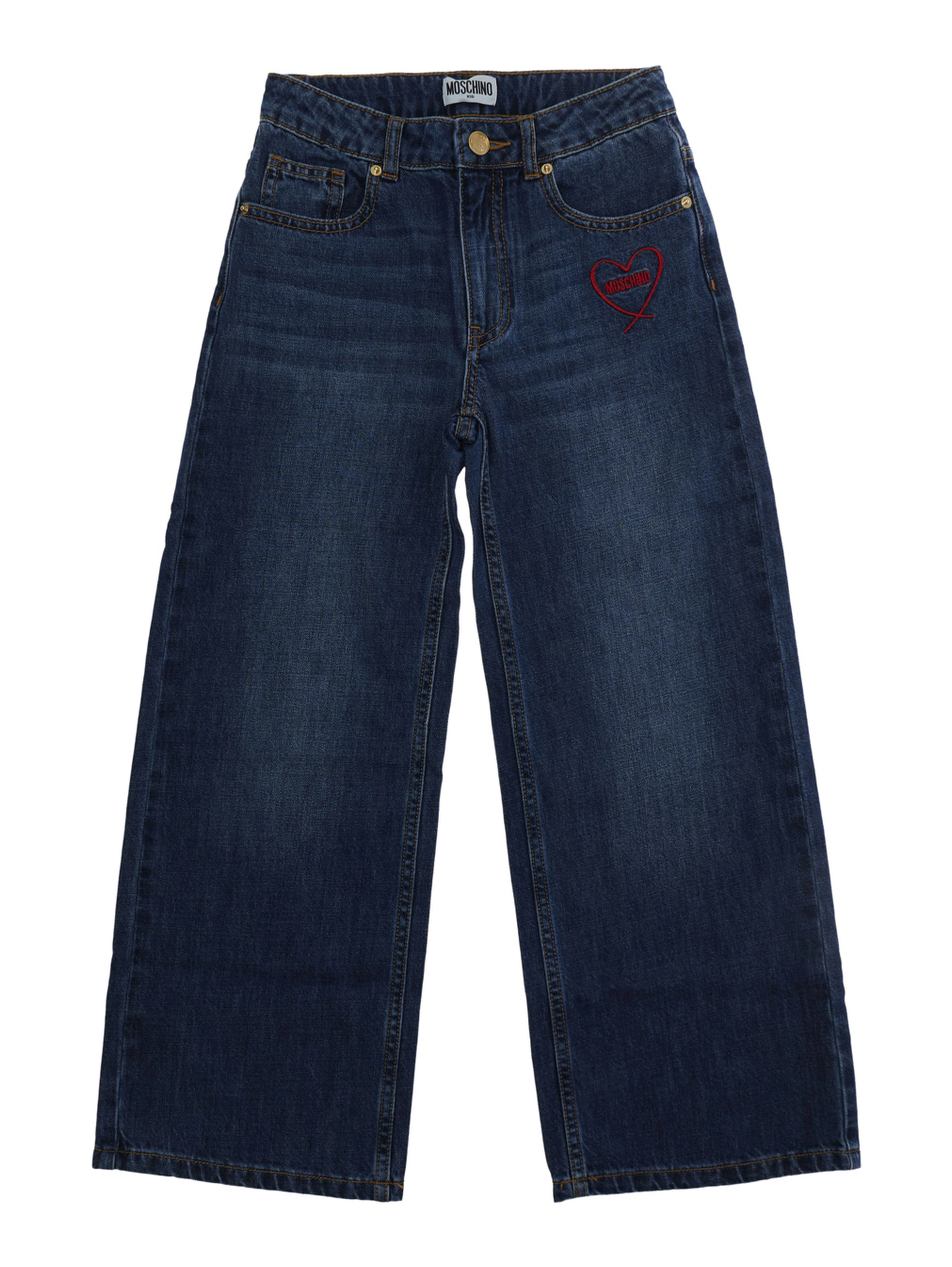 Pants with pockets, 100% cotton, blue, boy