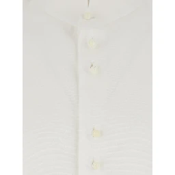 Classic collar white cotton shirt for men