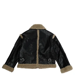 Jacket with collar and long sleeves in Tech Fabric, black, Boy