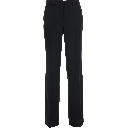 Straight trousers in black Tech Fabric and unisex
