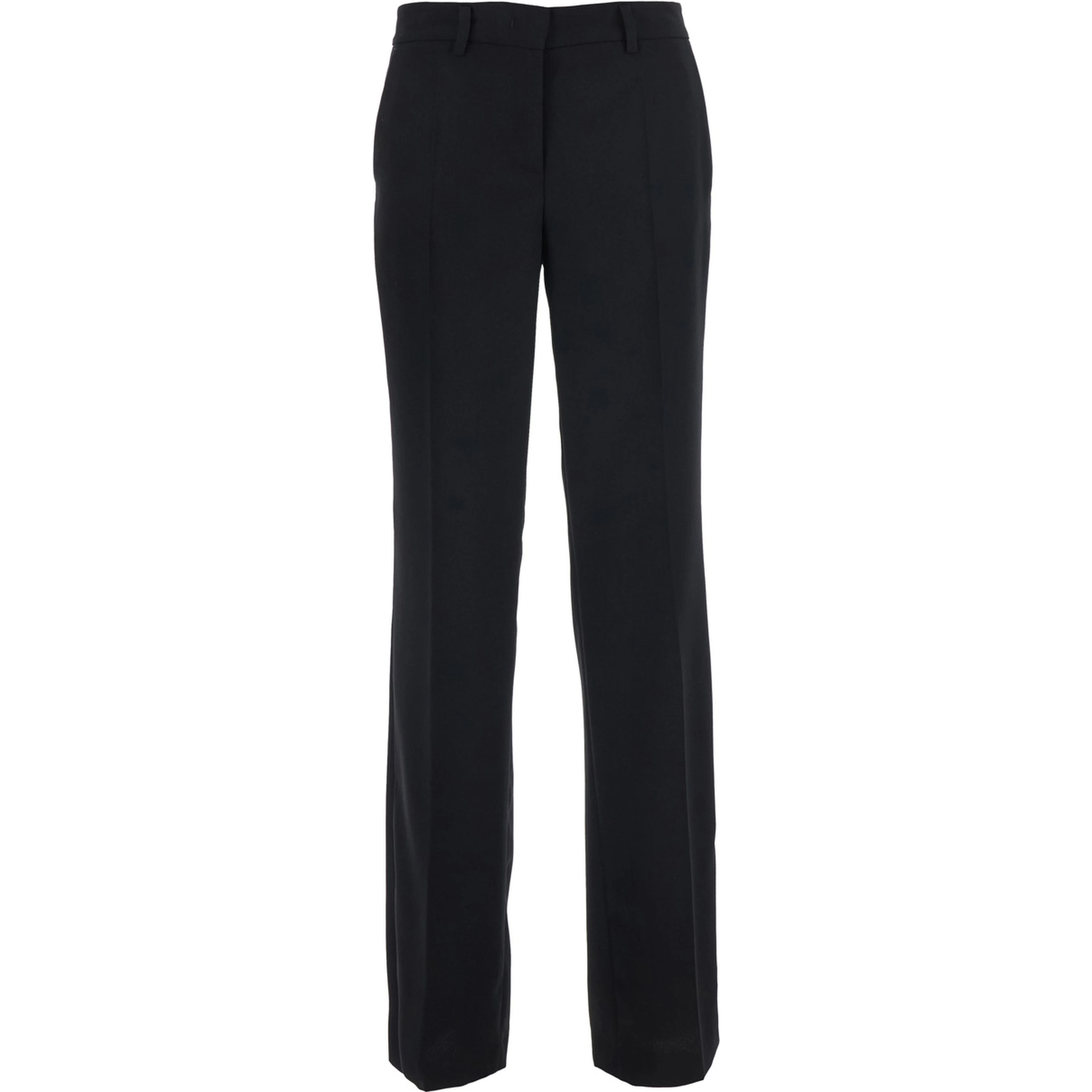 Straight trousers in black Tech Fabric and unisex