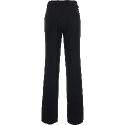 Straight trousers in black Tech Fabric and unisex