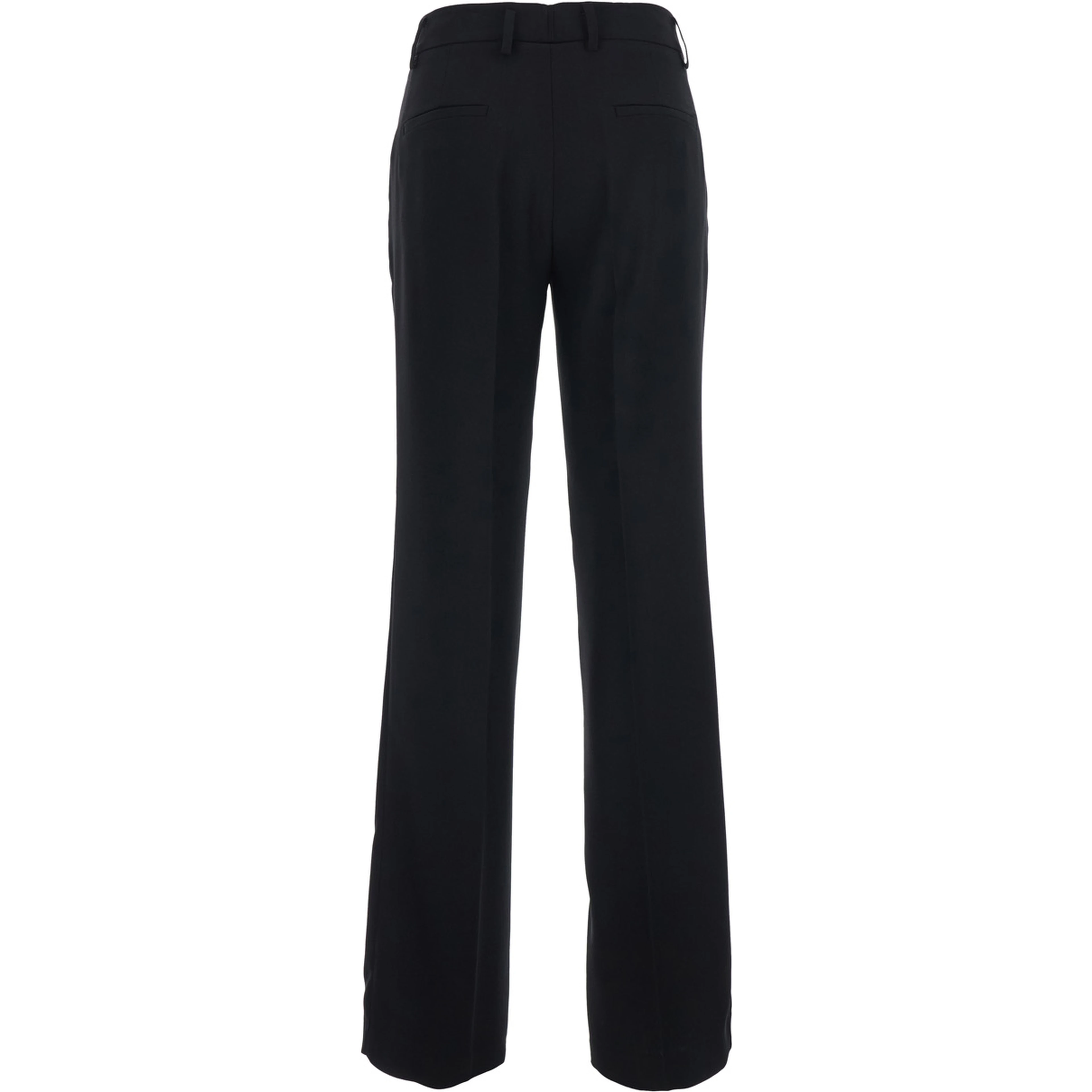Straight trousers in black Tech Fabric and unisex