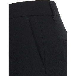 Straight trousers in black Tech Fabric and unisex