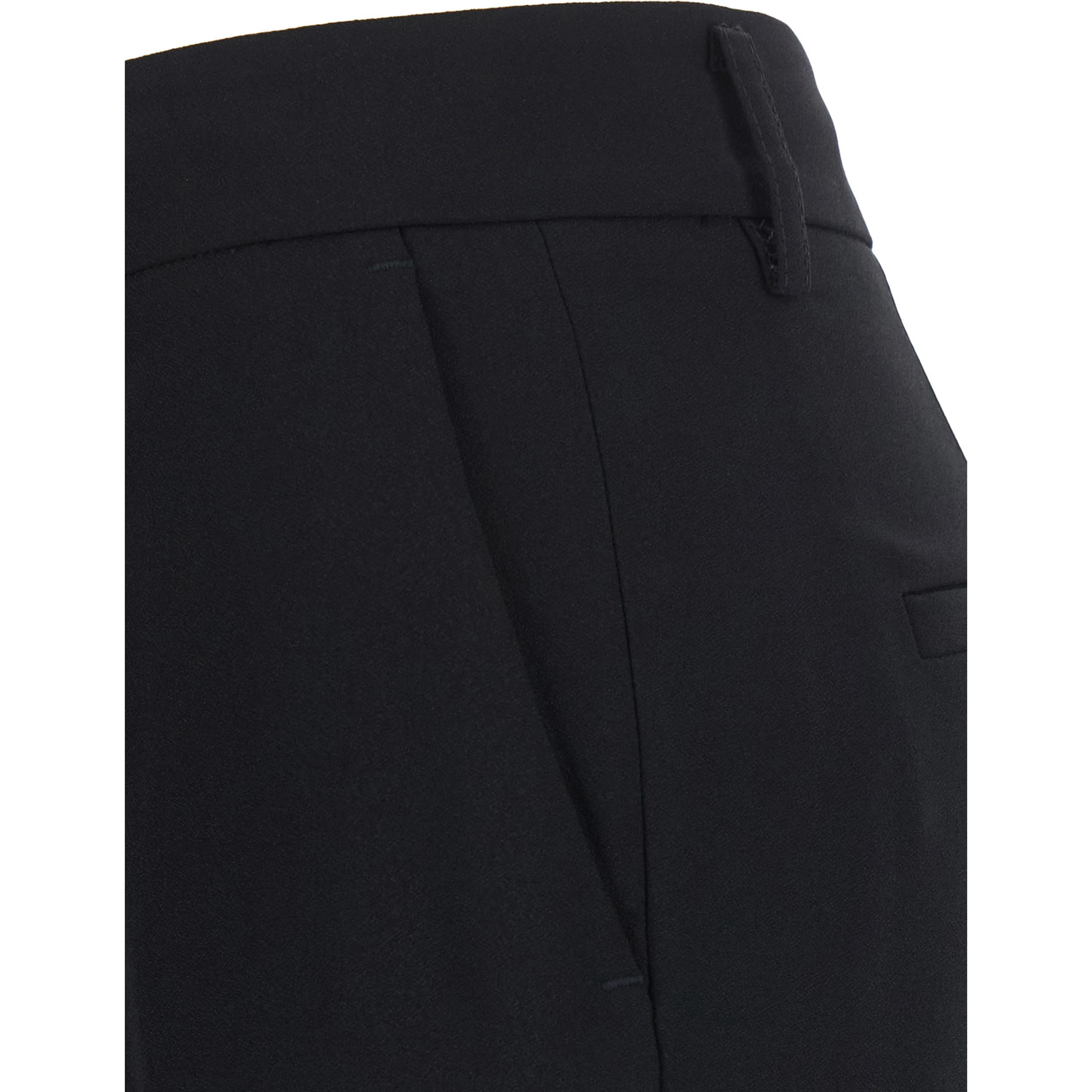 Straight trousers in black Tech Fabric and unisex