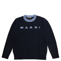 Sweater M01214M00MLMK33U0M862 with V-neck and long sleeves in wool and cashmere blue for boy