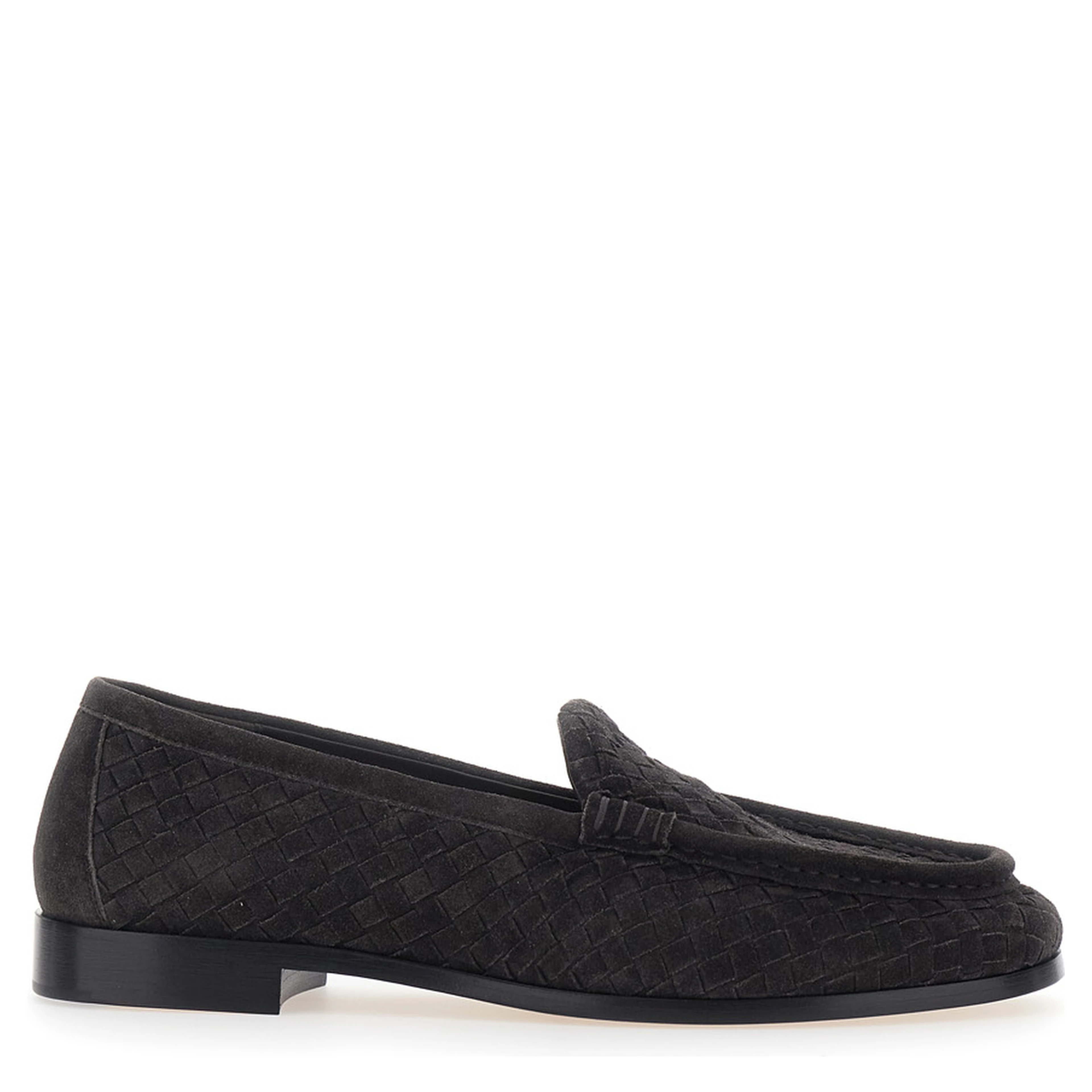 SILENZIO LOAFER DESIGN INTRECCIIATO CAMOSCIO