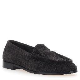 SILENZIO LOAFER DESIGN INTRECCIIATO CAMOSCIO