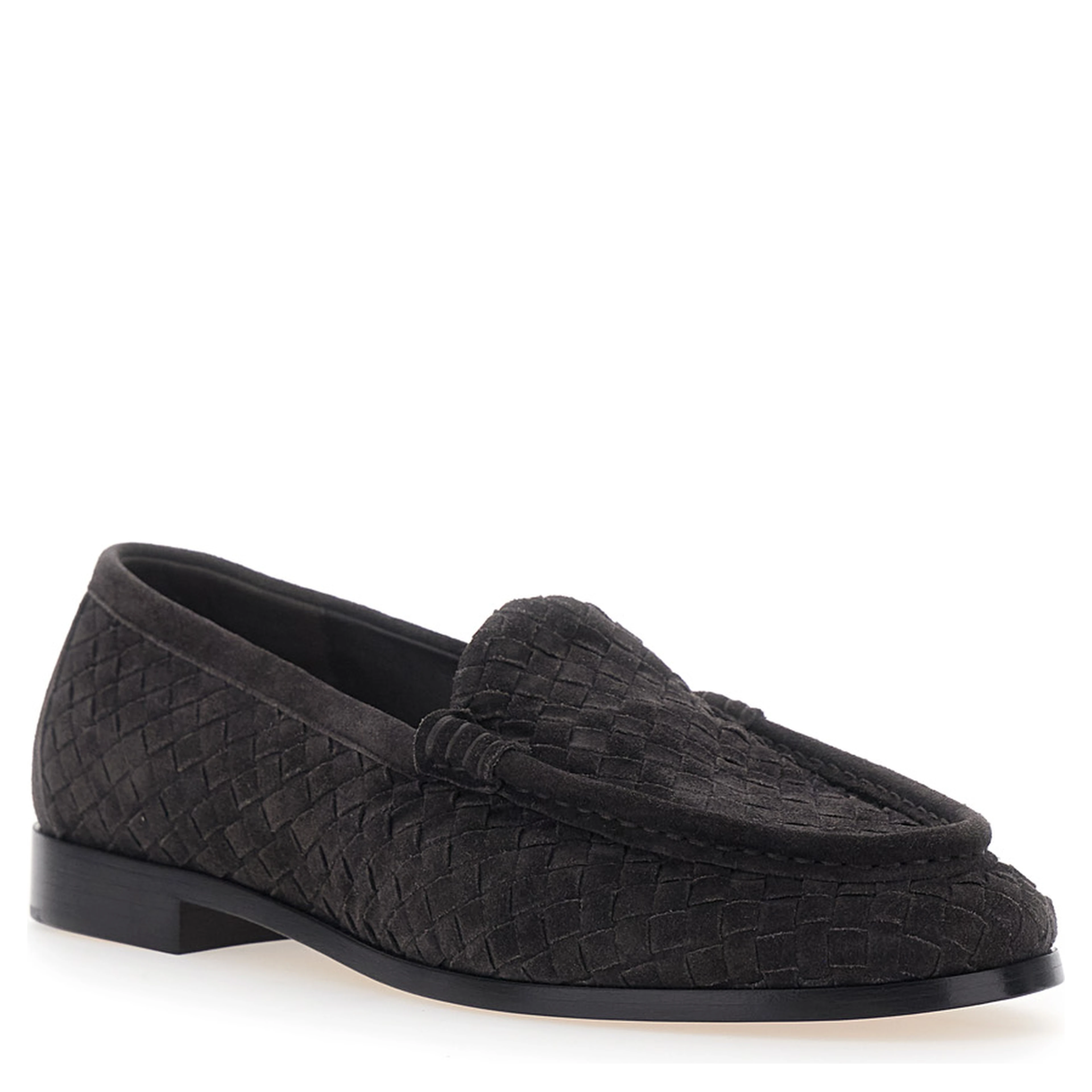 SILENZIO LOAFER DESIGN INTRECCIIATO CAMOSCIO