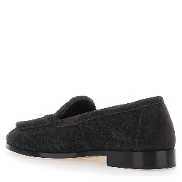 SILENZIO LOAFER DESIGN INTRECCIIATO CAMOSCIO