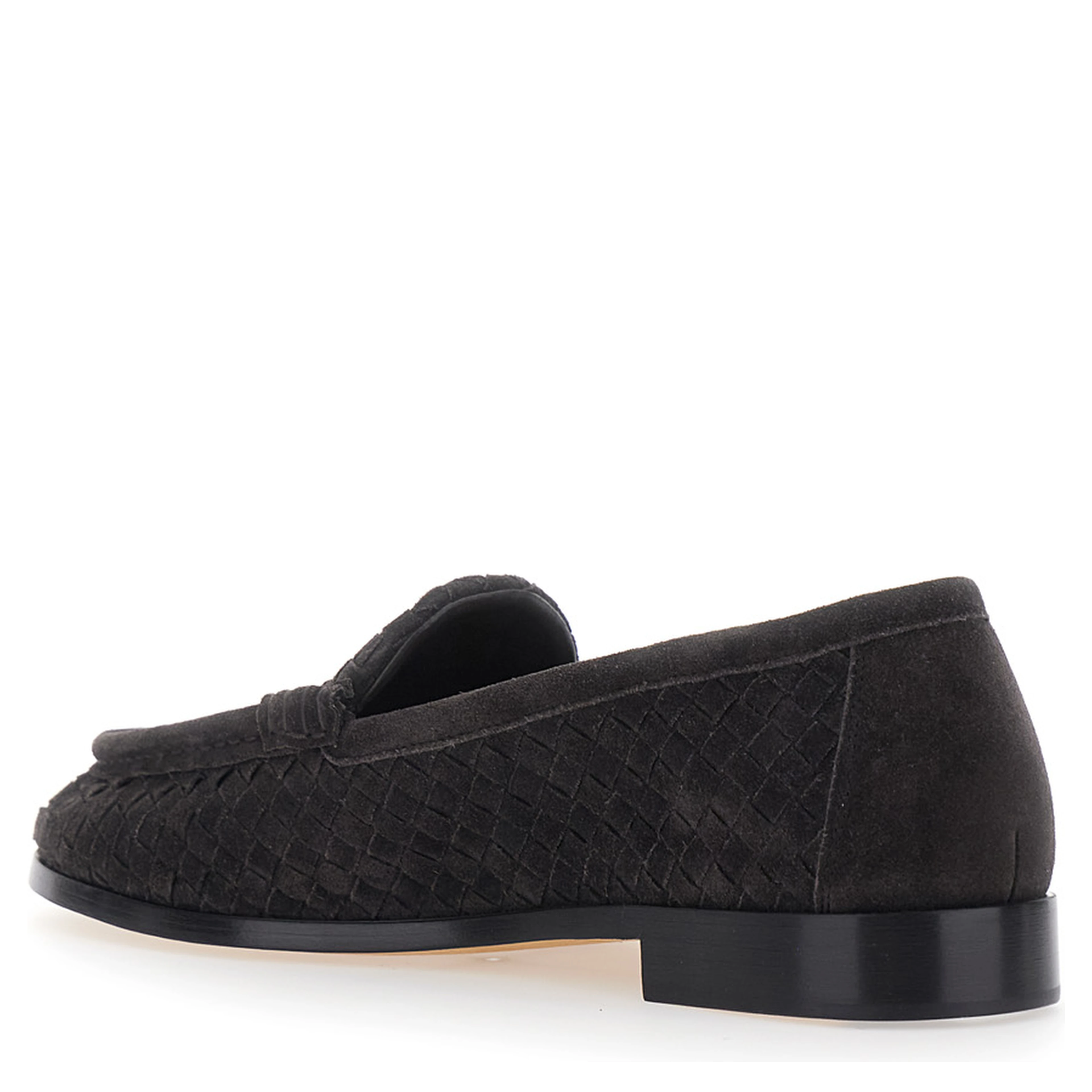 SILENZIO LOAFER DESIGN INTRECCIIATO CAMOSCIO