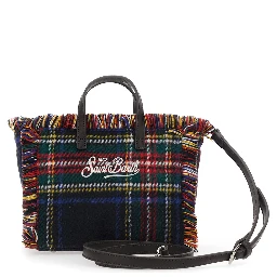 Vanity Mini Wool N Bag with tartan and Tech Fabric Multicolor unisex