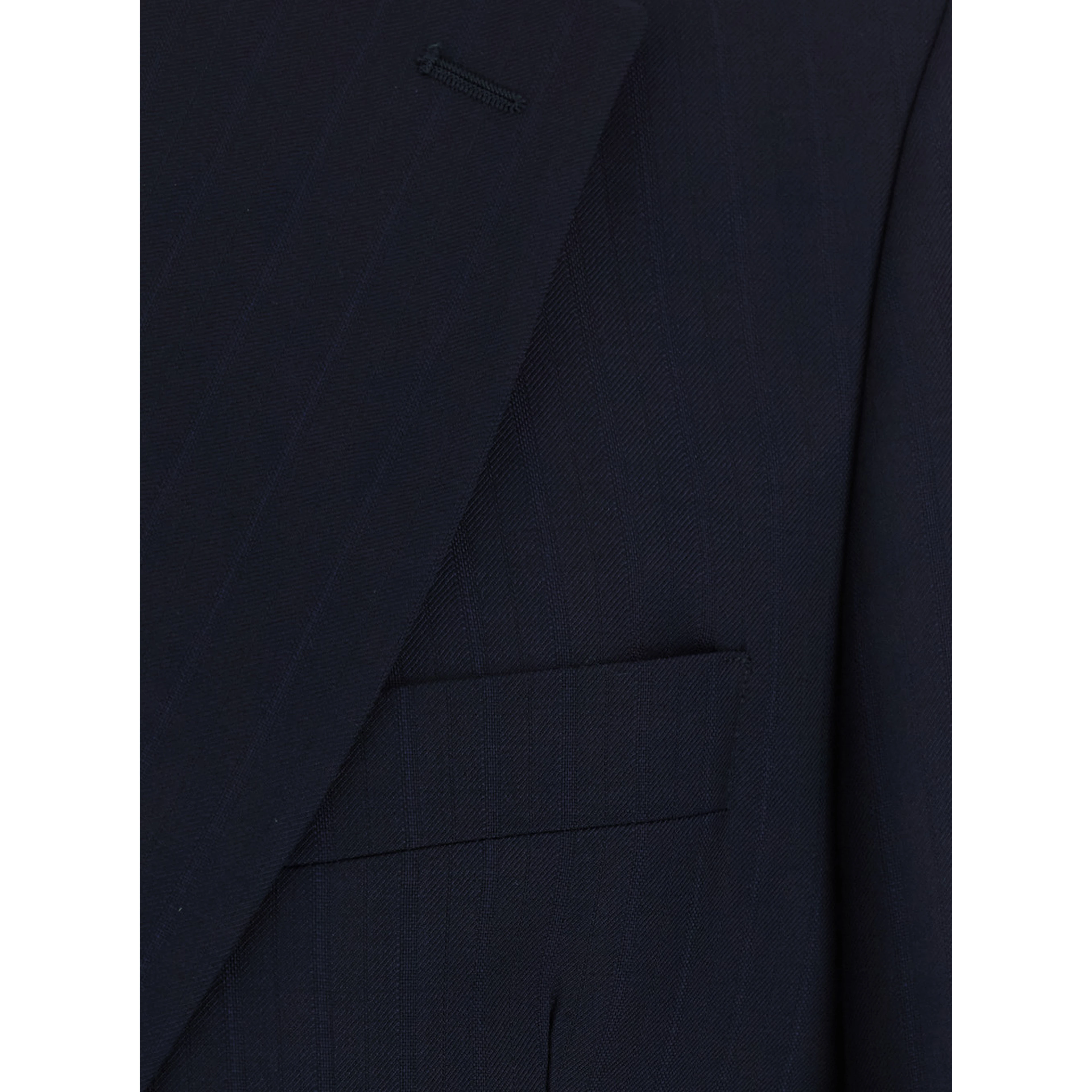 Single-breasted Jacket with Piping and Pleats in Tech Fabric Blue Men