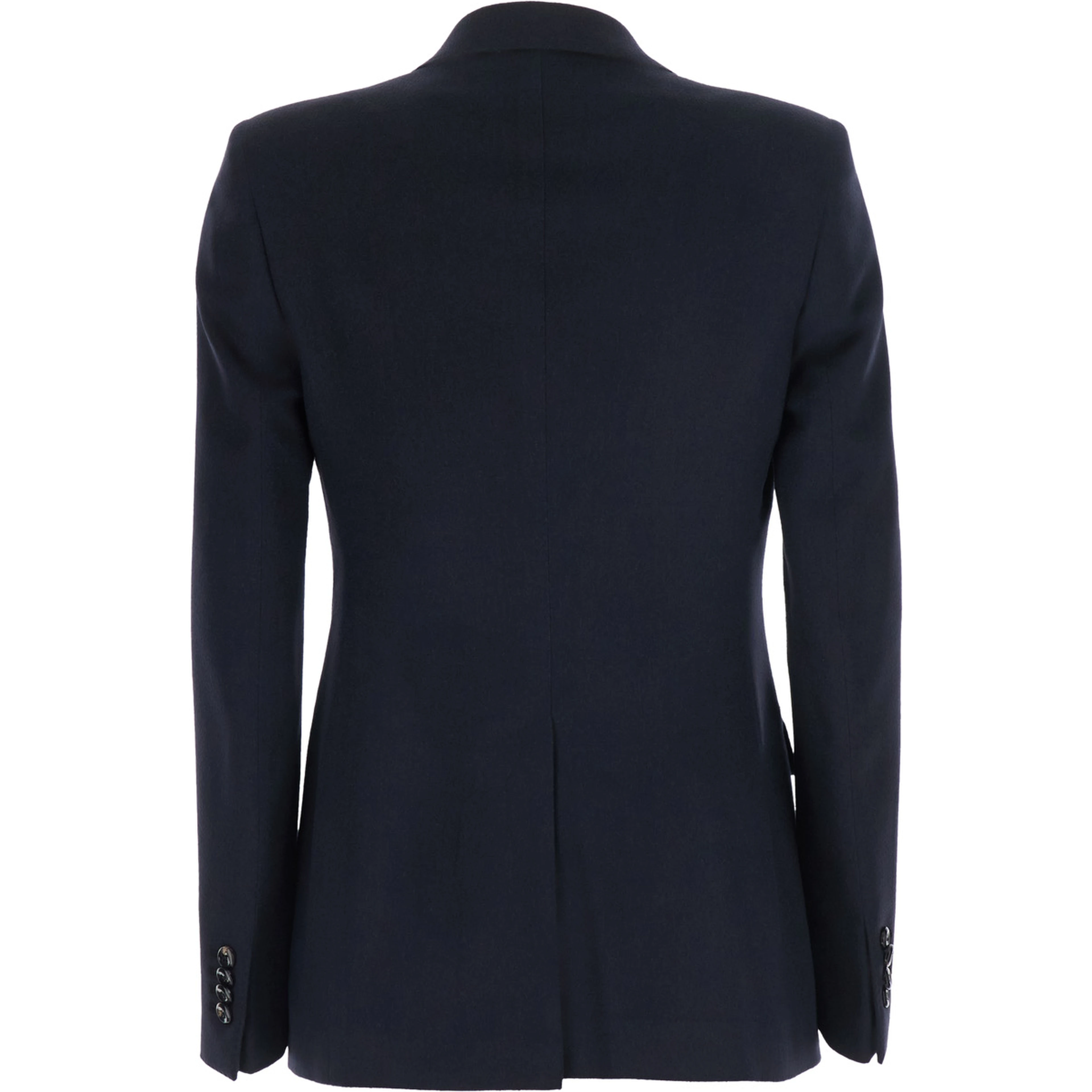 Jacket with essential line in blue Fabric for women