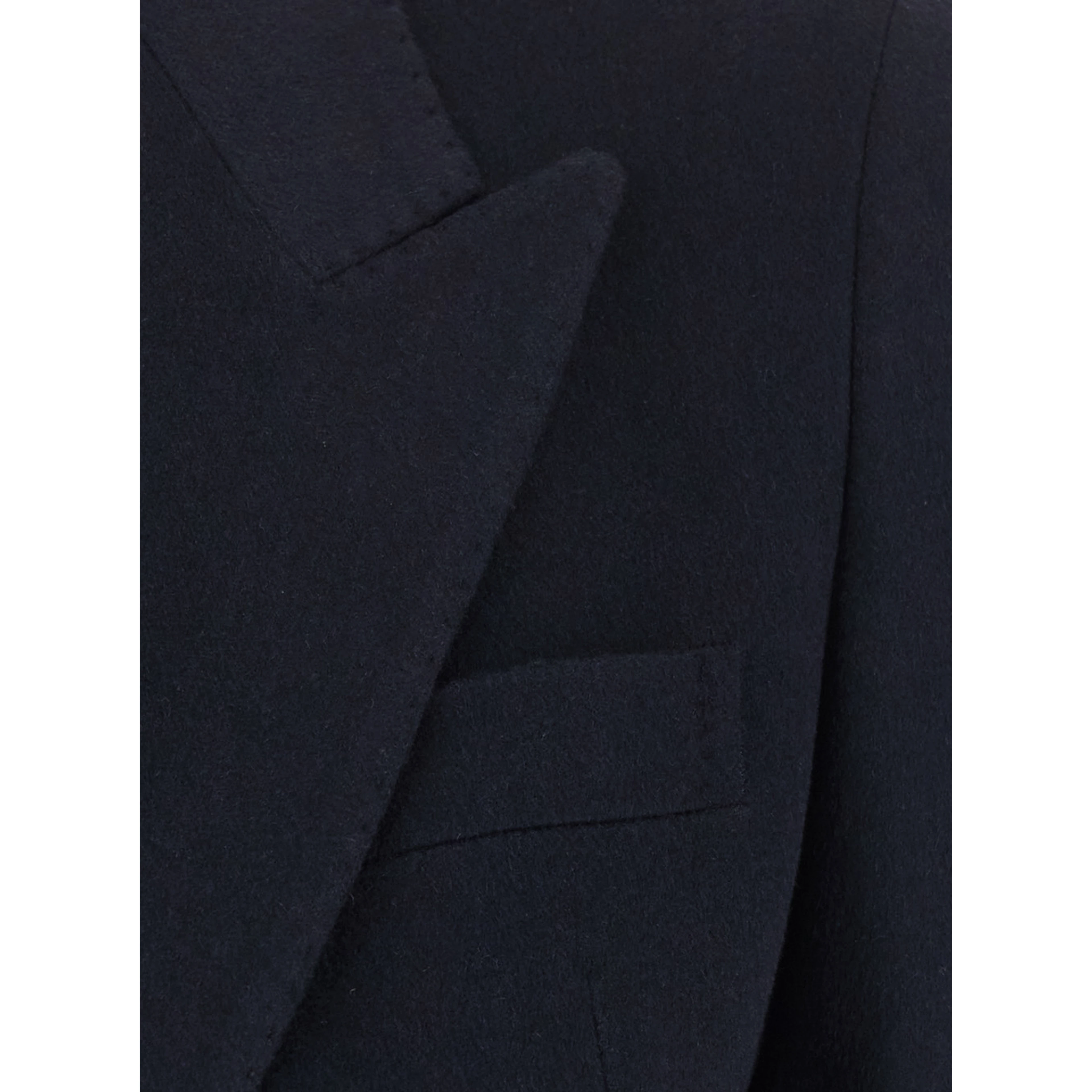 Jacket with essential line in blue Fabric for women