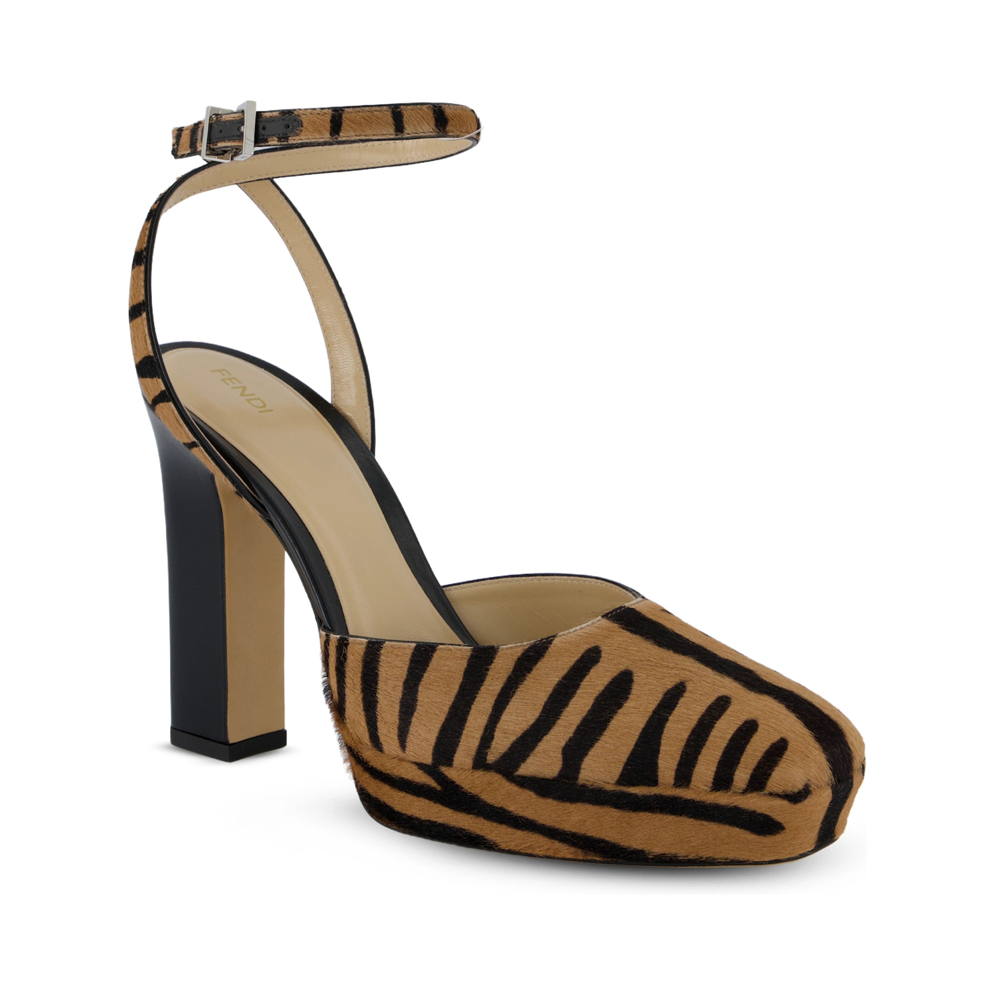 Fendi Flat shoes Beige/black