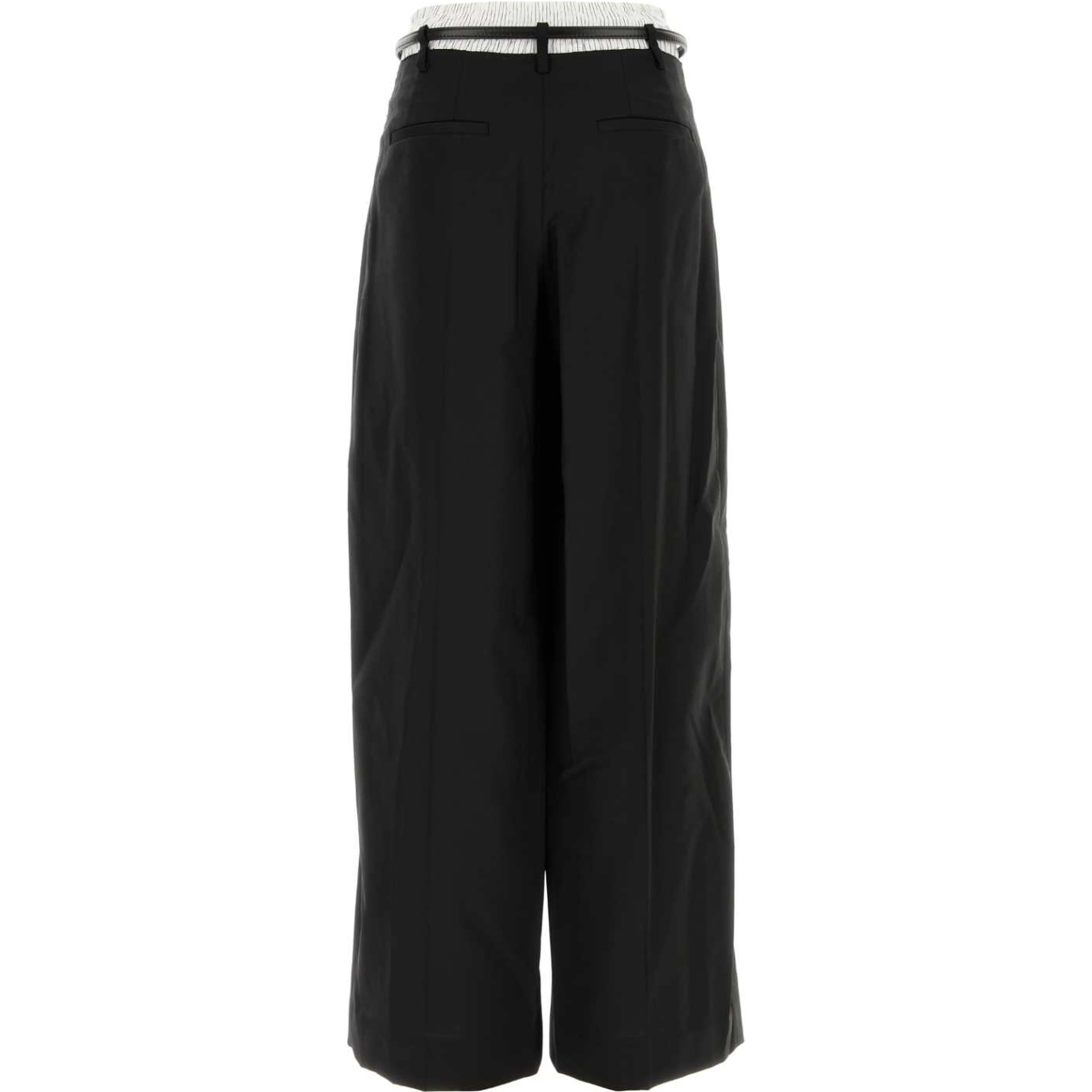 MID-RISE BELTED TAILORED PANT