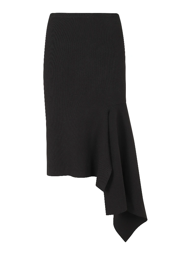 KNITTED SKIRT WITH FRILL