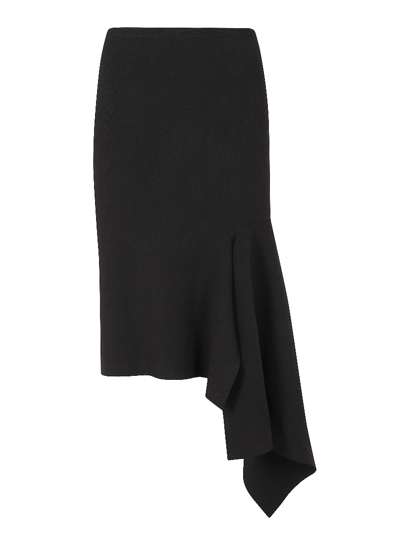 KNITTED SKIRT WITH FRILL