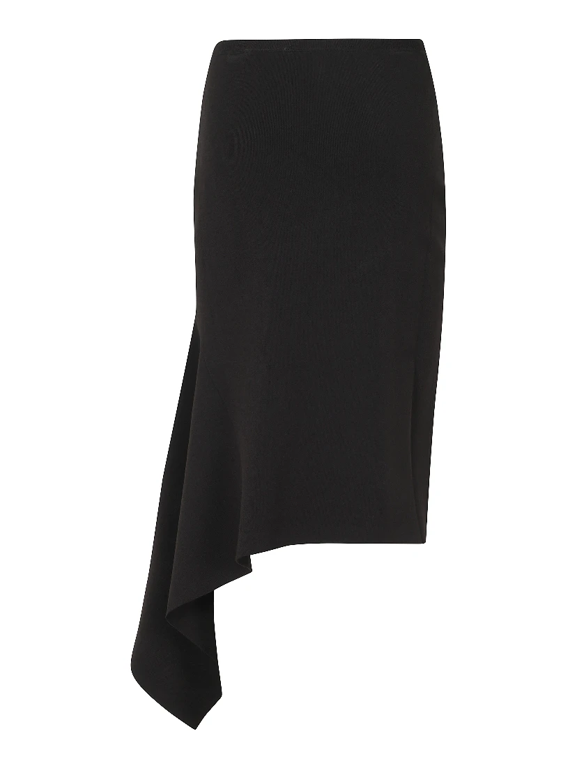 KNITTED SKIRT WITH FRILL