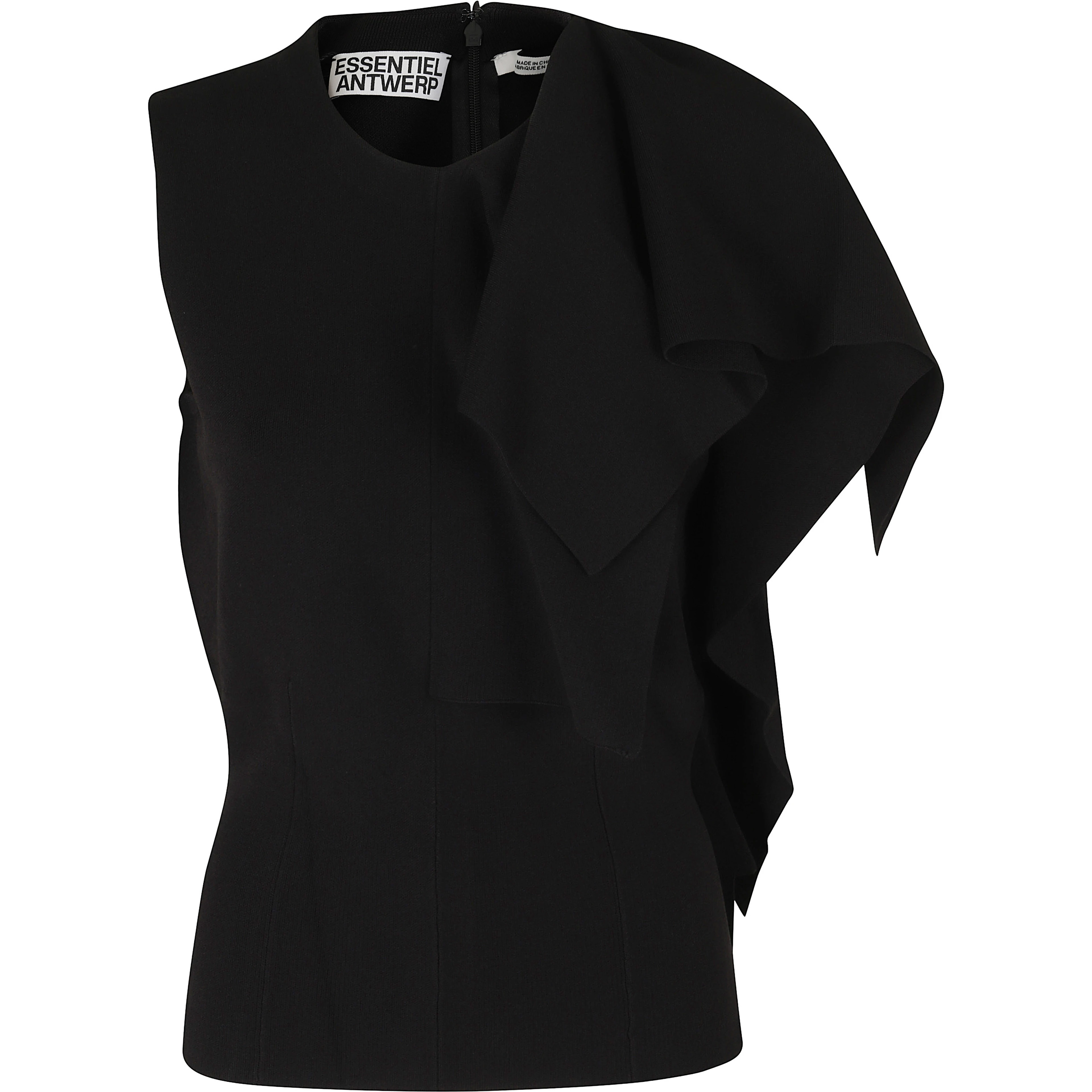 KNITTED TOP WITH FRILL