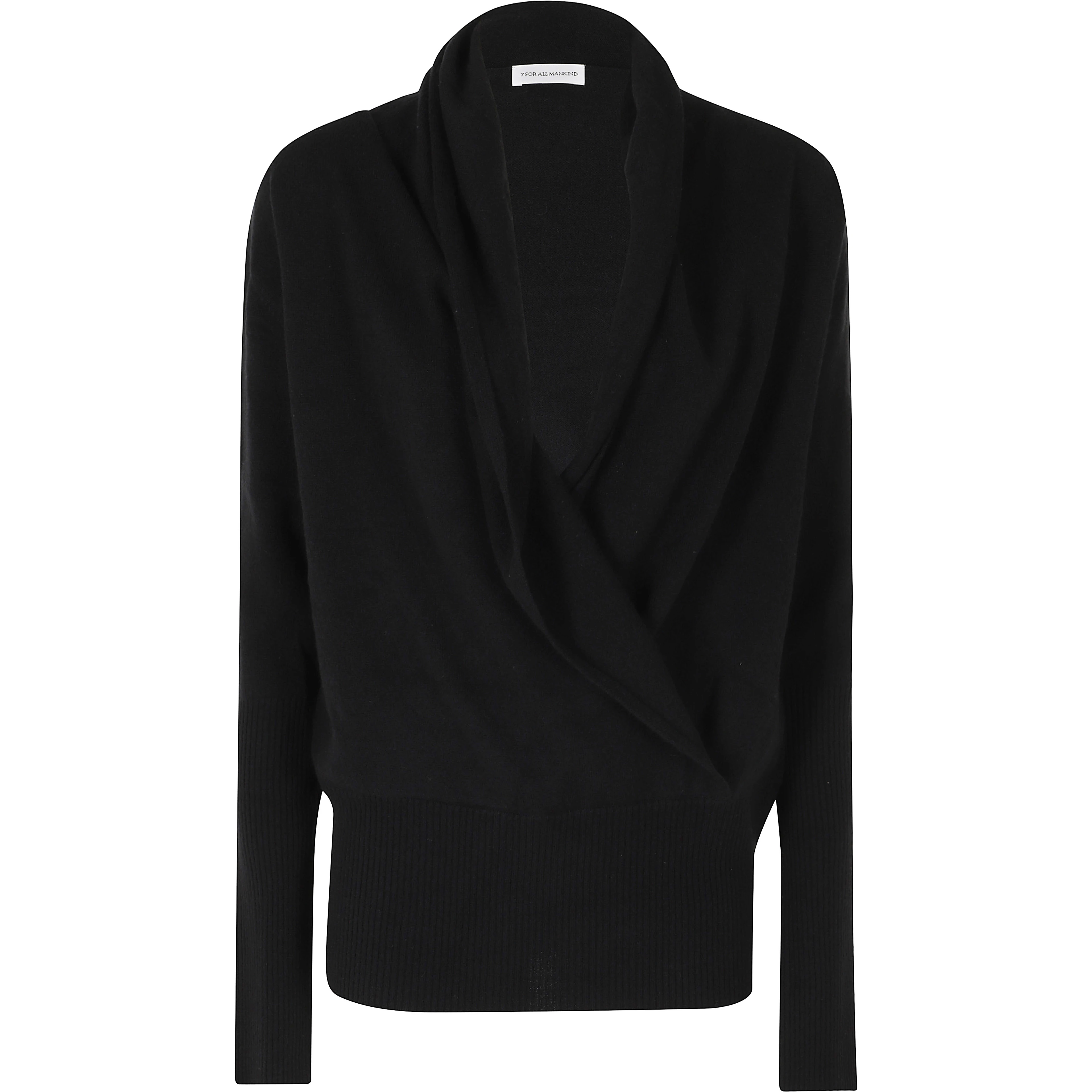 WRAP V NECK SWEATER WOOL CASHMERE