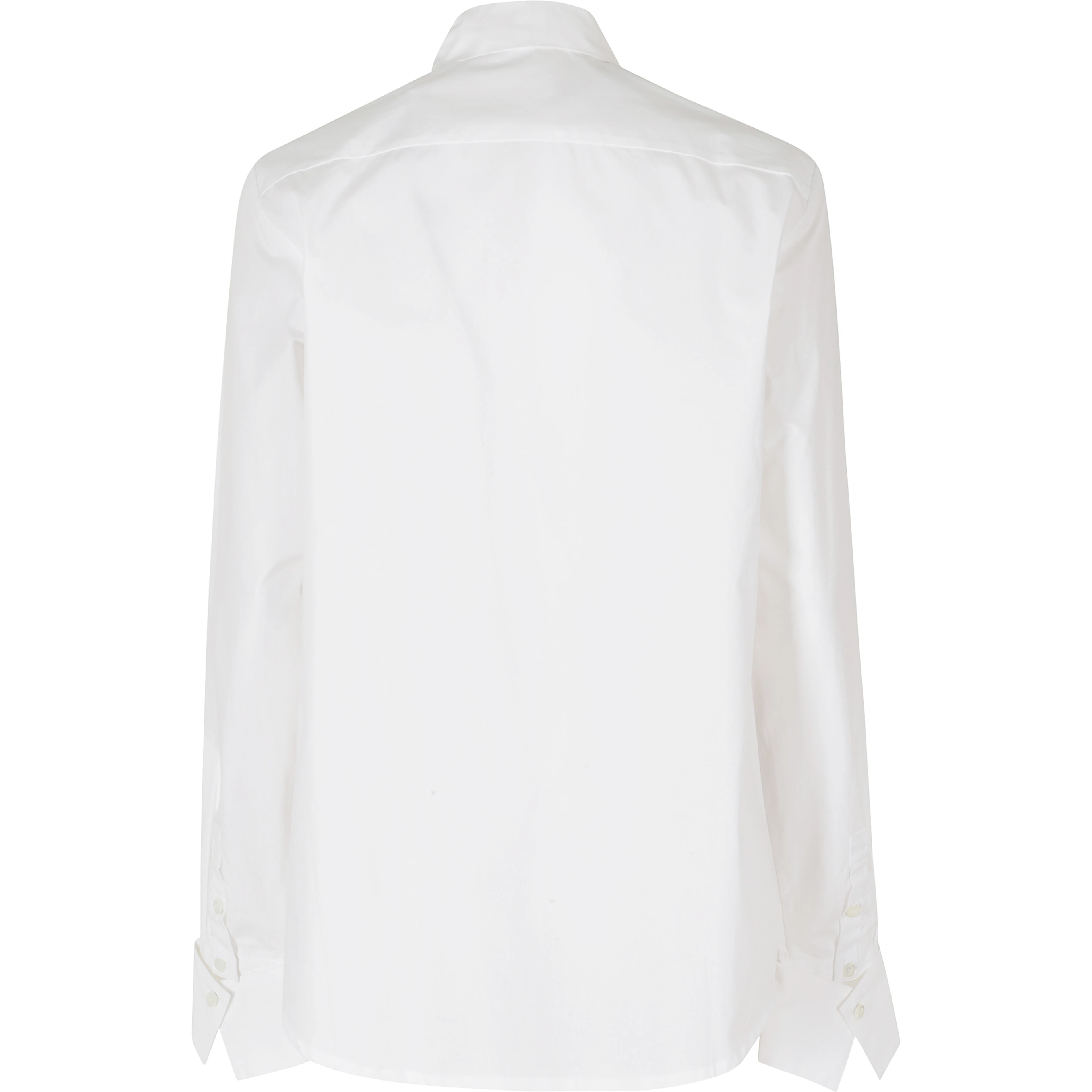 LS BOW SHIRT POPELINE